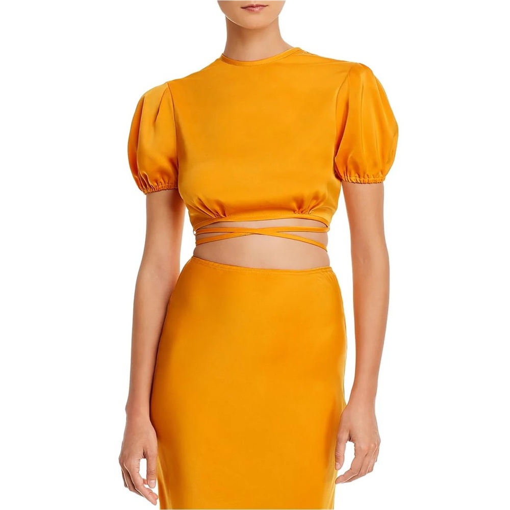 WAYF Kati Crop Top Blouse